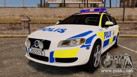 Volvo V70 II Swedish Police [ELS] for GTA 4