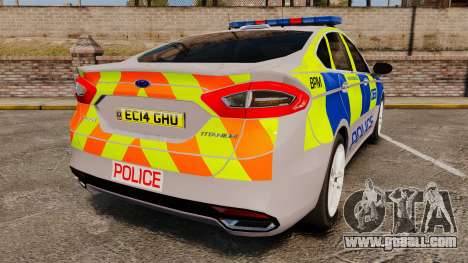 Ford Mondeo 2014 Metropolitan Police [ELS] for GTA 4