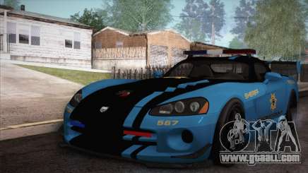 Dodge Viper SRT 10 ACR Police Car for GTA San Andreas