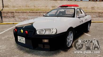 Nissan Skyline ER34 Police for GTA 4