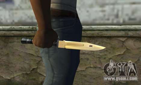 Golden Knife for GTA San Andreas