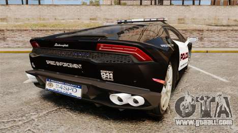 Lamborghini Huracan Cop [Non-ELS] for GTA 4