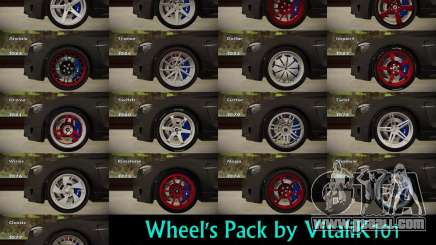 Wheels Pack by VitaliK101 for GTA San Andreas