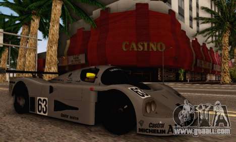 Mercedes Benz Sauber C63 1989 for GTA San Andreas