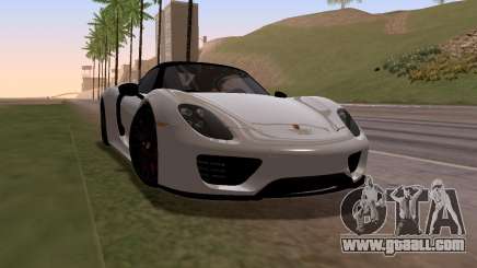 Porsche 918 2013 for GTA San Andreas