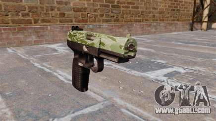 Gun FN Five seveN Green Camo for GTA 4