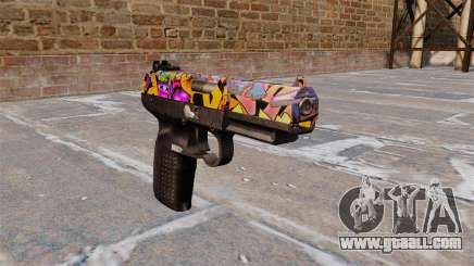 Gun FN Five seveN Graffitti for GTA 4