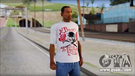Bullet For My Valentine White Fan T-Shirt for GTA San Andreas