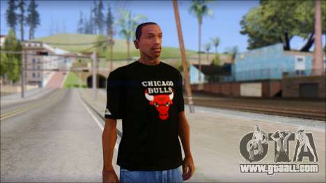 Chicago Bulls Black T-Shirt for GTA San Andreas