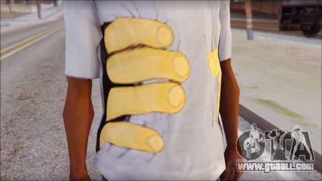 T-Shirt Hands for GTA San Andreas