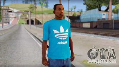 Blue Adidas Shirt for GTA San Andreas