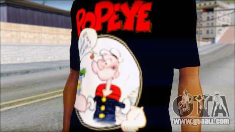 Popeye T-Shirt for GTA San Andreas