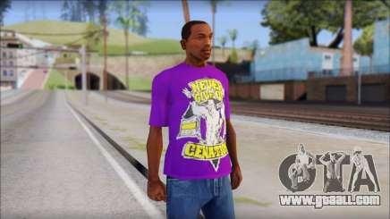 John Cena Purple T-Shirt for GTA San Andreas