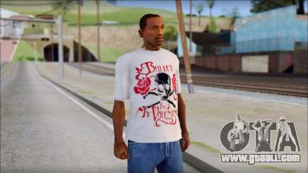 Bullet For My Valentine White Fan T-Shirt for GTA San Andreas