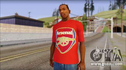 Arsenal T-Shirt for GTA San Andreas