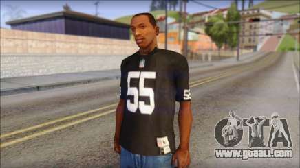 Oakland Raiders 55 McClain Black T-Shirt for GTA San Andreas