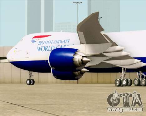 Boeing 747-8 Cargo British Airways World Cargo for GTA San Andreas