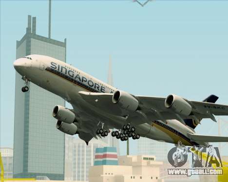 Airbus A380-841 Singapore Airlines for GTA San Andreas