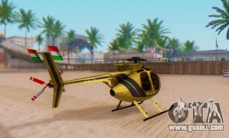 The MD500E helicopter v2 for GTA San Andreas