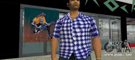 Kockas polo - sotetkek T-Shirt for GTA Vice City