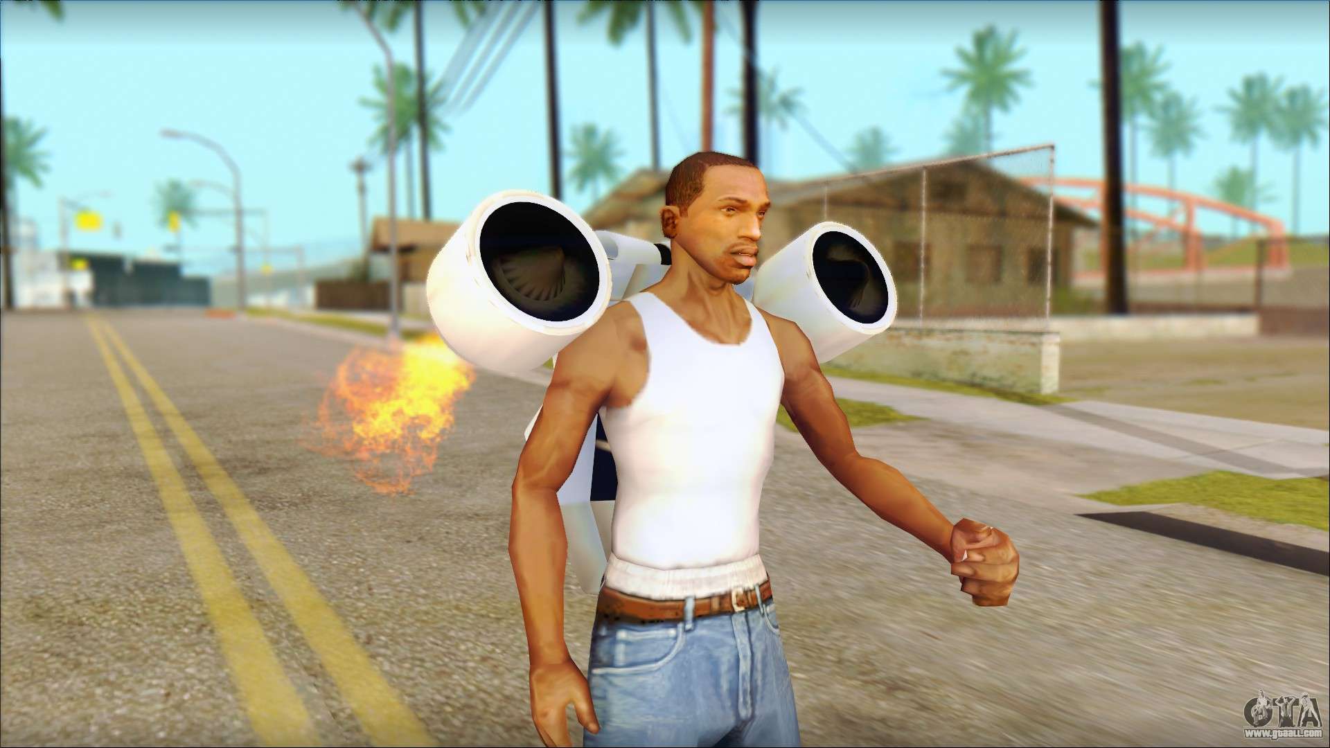 GTA San Andreas Unlimited Jetpack For Android Mod 