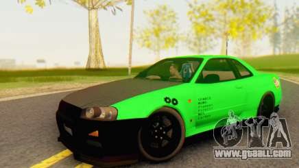 Nissan Skyline GT-R 34 for GTA San Andreas