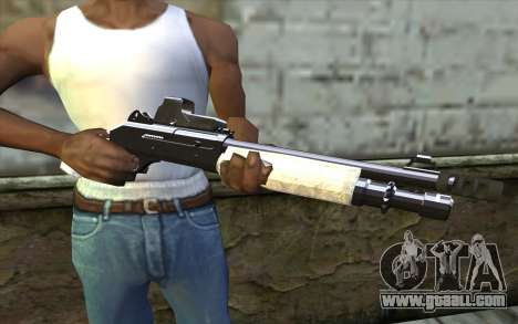Silver Shotgun for GTA San Andreas
