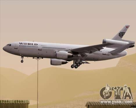 McDonnell Douglas DC-10-30 World Airways for GTA San Andreas