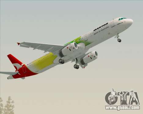 Airbus A321-200 Qantas (Socceroos Livery) for GTA San Andreas