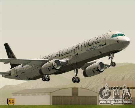 Airbus A321-200 Air New Zealand (Star Alliance) for GTA San Andreas