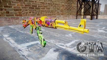 АК-47 graffiti camo for GTA 4