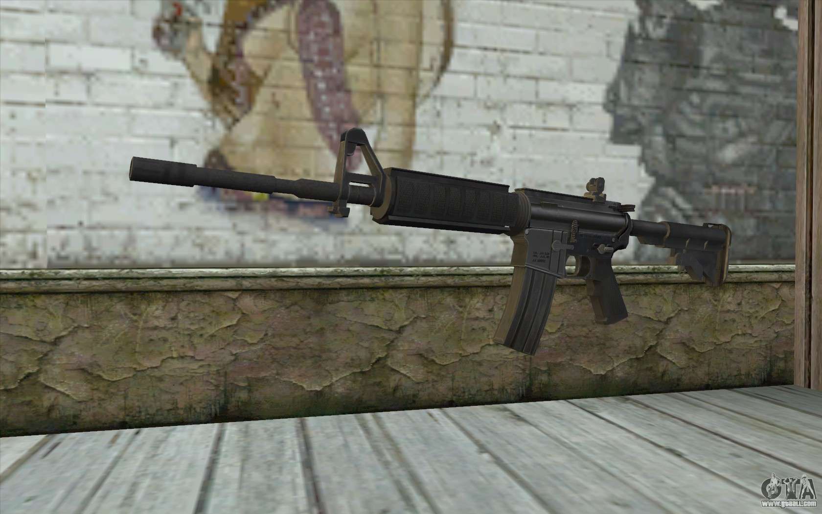 M4 from Sniper Warrior-Ghost for GTA San Andreas