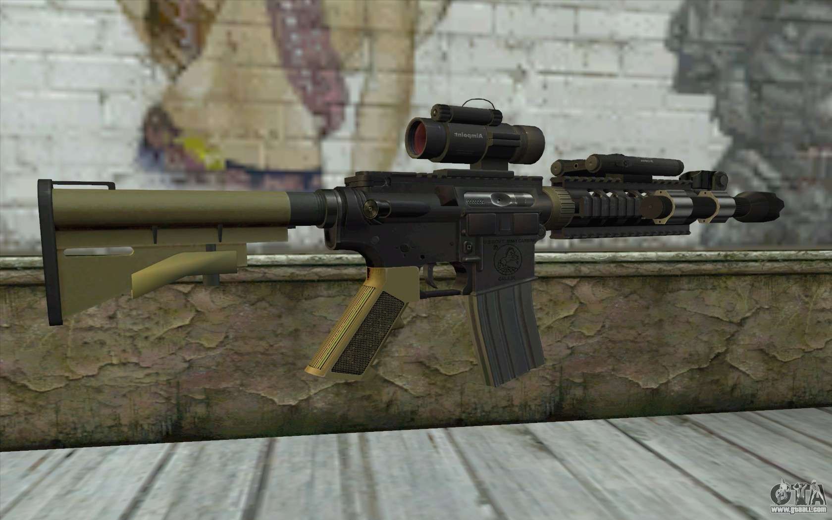 M4 MGS Aimpoint v2 for GTA San Andreas