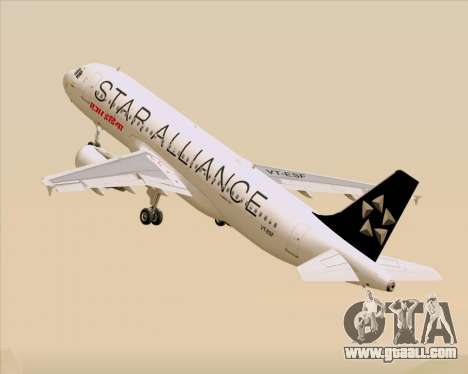 Airbus A320-200 Air India (Star Alliance Livery) for GTA San Andreas