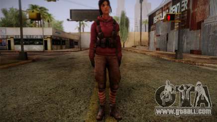 Zoey from Left 4 Dead Beta for GTA San Andreas