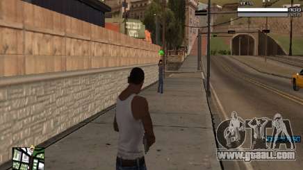 Simple C-HUD for GTA San Andreas