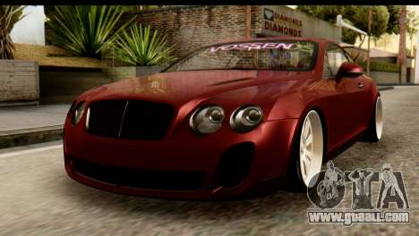 Bentley Continental VIP Stance Style for GTA San Andreas
