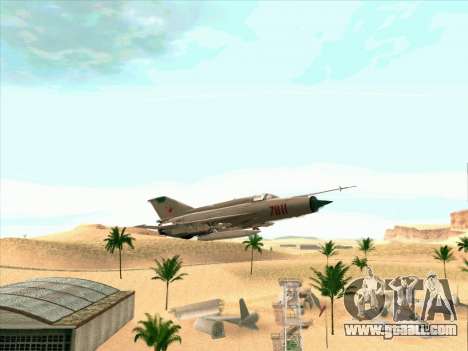 MiG 21 for GTA San Andreas