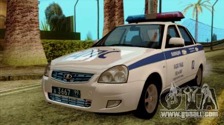 Lada Priora 2170 Police DPS Moscow for GTA San Andreas