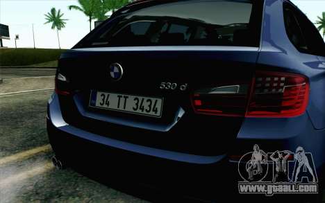 BMW 530d F11 Facelift HQLM for GTA San Andreas