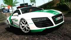 Audi R8 V8 FSI 2014 Dubai Police for GTA San Andreas