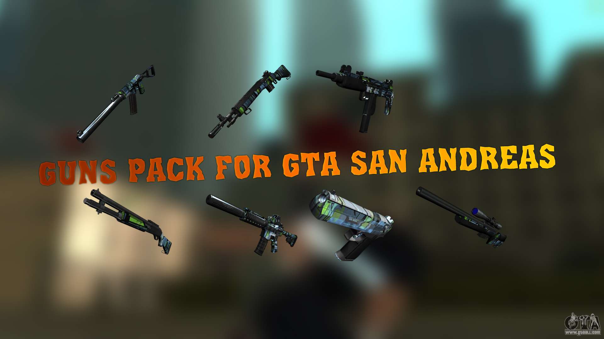 what are the weapon packs on gta san andreas cheats