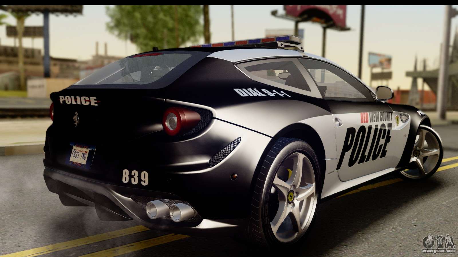 NFS Rivals Ferrari FF Cop for GTA San Andreas