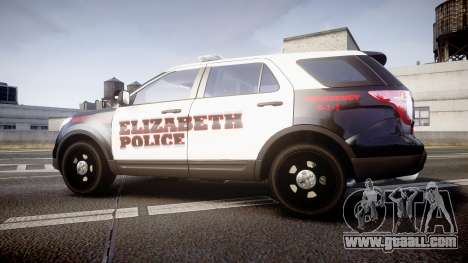 Ford Explorer 2011 Elizabeth Police [ELS] for GTA 4