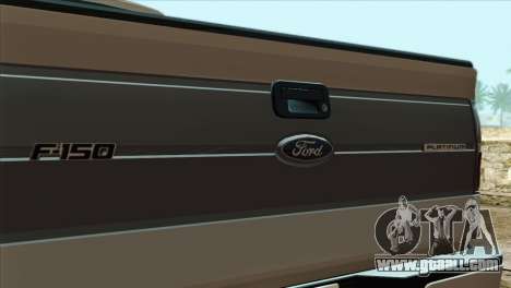 Ford F-150 Platinum 2013 4X4 Offroad for GTA San Andreas