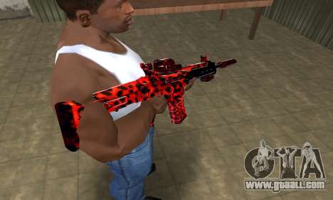 Red Leopard M4 for GTA San Andreas