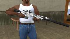 Black Lines Rifle for GTA San Andreas