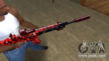 Red Leopard M4 for GTA San Andreas