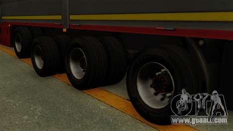 Flatbed3 Red for GTA San Andreas