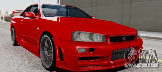 Nissan Skyline R34 for GTA San Andreas